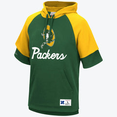 Mitchell & Ness Green Bay Packers Short Sleeve Fleece Hoodie