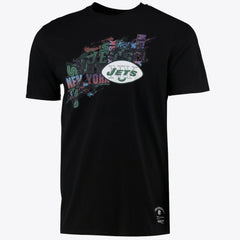 Mitchell & Ness New York Jets Printed Team Name T-Shirt Mens