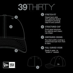 New Era Chicago White Sox MLB Team Classic 39THIRTY Flex Hat - Black - New Era Discount