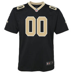 Nike New Orleans Saints Youth Custom Game Jersey Black
