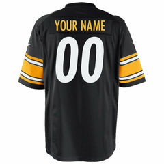 Nike Pittsburgh Steelers Youth Custom Game Jersey Black