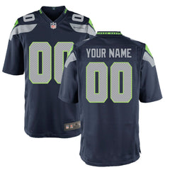 Nike Seattle Seahawks Youth Custom Game Jersey College Navy