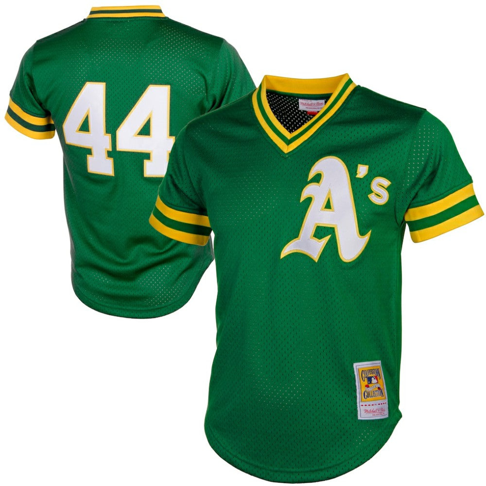 Reggie Jackson Athletics Mitchell & Ness Authentic Batting Practice Jersey - Green - Mitchell & Ness Online