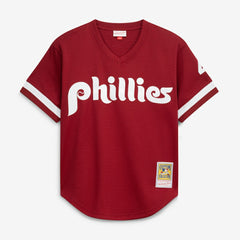 Lenny Dykstra Philadelphia Phillies Mitchell & Ness Authentic Batting Practice Jersey - Scarlet - Mitchell & Ness Sale