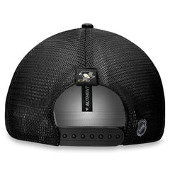 Pittsburgh Penguins Fanatics Women's Authentic Pro Road Trucker Adjustable Hat – Black - NHL 200000402