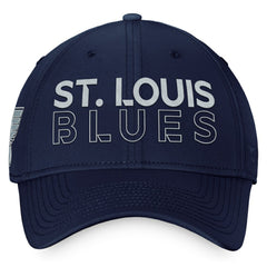 St. Louis Blues Fanatics Authentic Pro Road Flex Hat – Navy - NHL 200000860