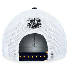 St. Louis Blues Fanatics Authentic Pro Rink Trucker Adjustable Hat - Gold - NHL 200000932