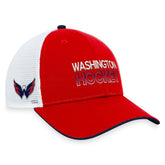 Washington Capitals Fanatics Authentic Pro Rink Trucker Adjustable Hat - Red - NHL 200000940