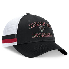 Fanatics Atlanta Falcons Fundamentals Side Stripe Trucker Adjustable Hat Black/White