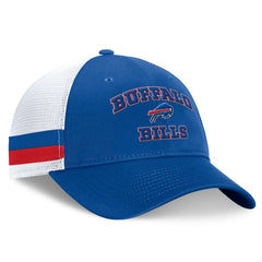 Fanatics Buffalo Bills Fundamentals Side Stripe Trucker Adjustable Hat Royal/White