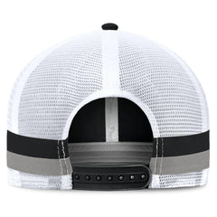 Fanatics Las Vegas Raiders Fundamentals Side Stripe Trucker Adjustable Hat Black/White