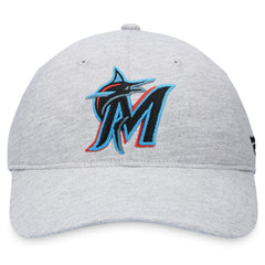 Miami Marlins Fanatics Logo Adjustable Hat - Heather Gray - Fanatics on Sale