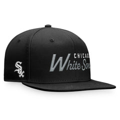 Chicago White Sox Fanatics Script Snapback Hat - Black - Fanatics Discount