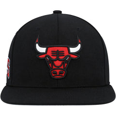 Chicago Bulls Side Core 2.0 Snapback Hat Black | Mitchell & Ness discount