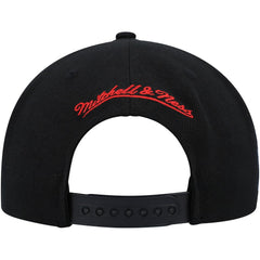 Chicago Bulls Side Core 2.0 Snapback Hat Black | Mitchell & Ness discount