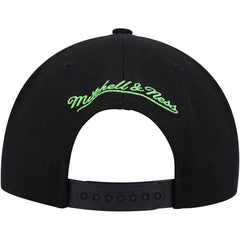 Minnesota Timberwolves Side Core 2.0 Snapback Hat Black | Mitchell & Ness
