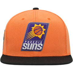 Phoenix Suns Side Core 2.0 Snapback Hat Orange/Black | Mitchell & Ness Near Me