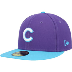 Chicago Cubs New Era Vice 59FIFTY Fitted Hat - Purple - New Era on Sale