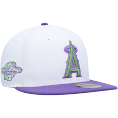 Los Angeles Angels New Era 2002 World Series Side Patch 59FIFTY Fitted Hat - White - New Era Lifestyle