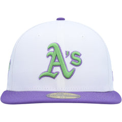 Athletics New Era 1989 World Series Side Patch 59FIFTY Fitted Hat - White - New Era Discount