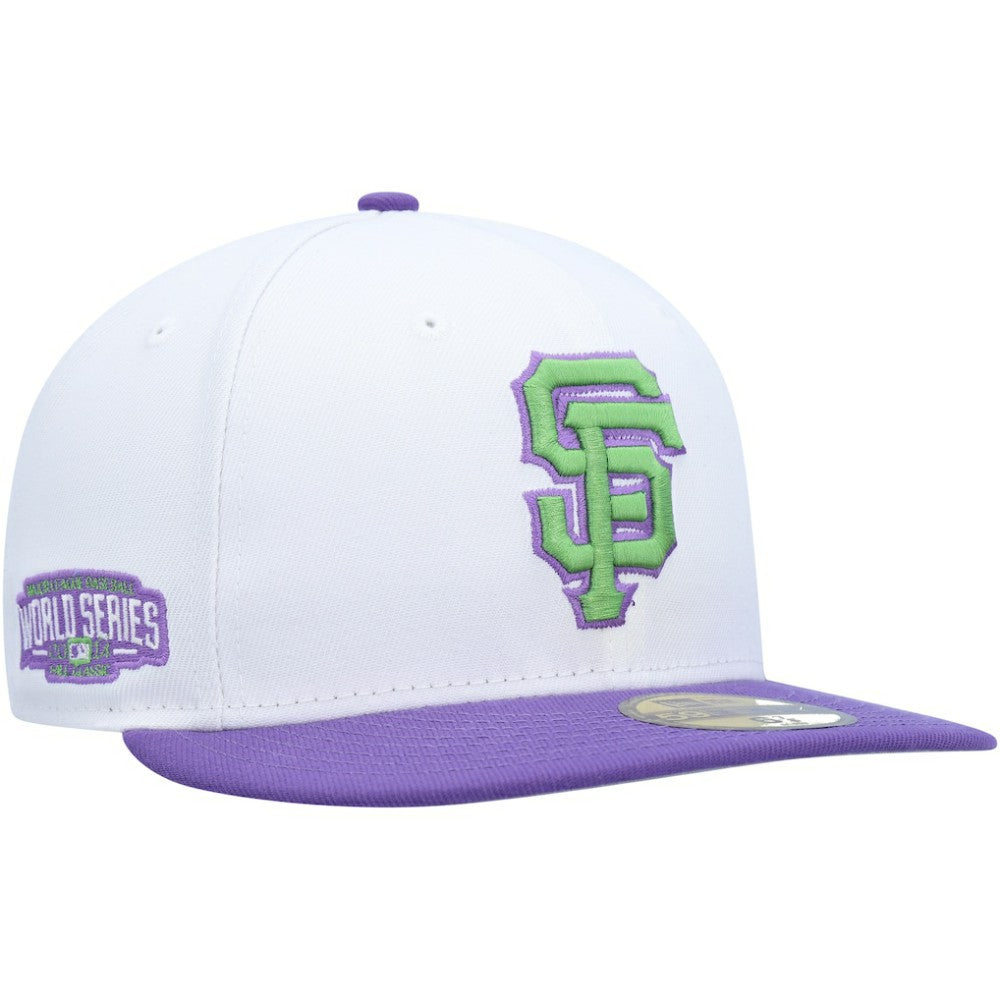 San Francisco Giants New Era 2014 World Series Side Patch 59FIFTY Fitted Hat - White - New Era Discount