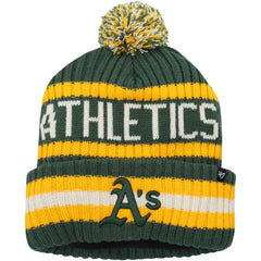 Athletics '47 Bering Cuffed Knit Hat with Pom - Green - 47 brand Sale