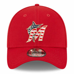 Miami Marlins New Era 2023 Fourth of July 39THIRTY Flex Hat - Red - New Era Lifestyle