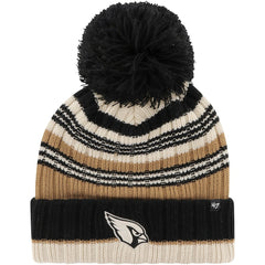47 brand Arizona Cardinals '47 Women's Barista Cuffed Knit Hat with Pom Natural