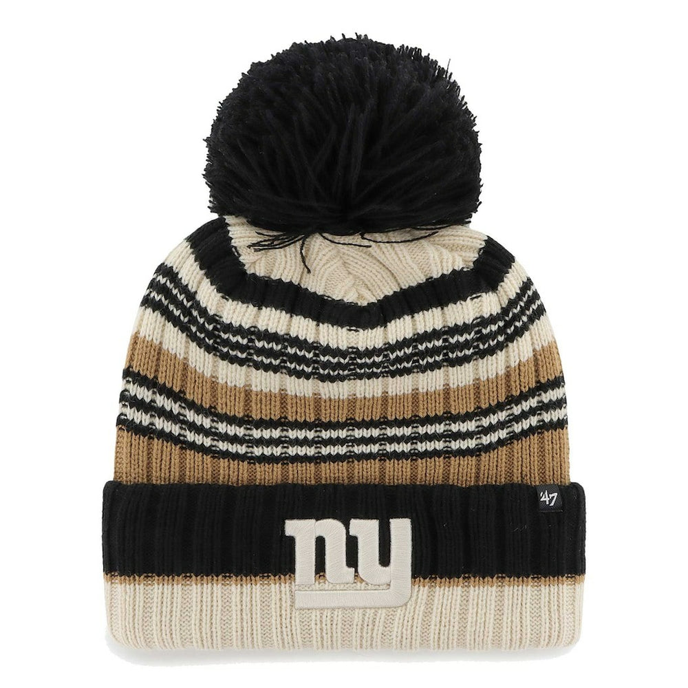 47 brand New York Giants '47 Women's Barista Cuffed Knit Hat with Pom Natural