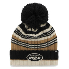 47 brand New York Jets '47 Women's Barista Cuffed Knit Hat with Pom Natural