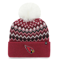 47 brand Arizona Cardinals '47 Women's Elsa Cuffed Knit Hat with Pom Cardinal