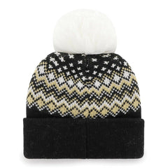 47 brand New Orleans Saints '47 Women's Elsa Cuffed Knit Hat with Pom Black