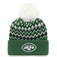 47 brand New York Jets '47 Women's Elsa Cuffed Knit Hat with Pom Green