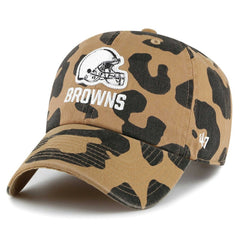 47 brand Cleveland Browns '47 Women's Rosette Clean Up Adjustable Hat Tan