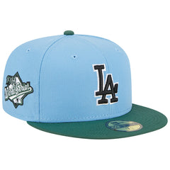 Los Angeles Dodgers New Era 1988 World Series 59FIFTY Fitted Hat - Sky Blue/Cilantro - New Era Online