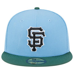 San Francisco Giants New Era 2002 World Series 59FIFTY Fitted Hat - Sky Blue/Cilantro - New Era Discount