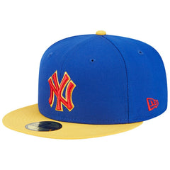 New York Yankees New Era Empire 59FIFTY Fitted Hat - Royal/Yellow - New Era Sale