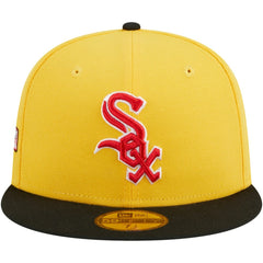 Chicago White Sox New Era Grilled 59FIFTY Fitted Hat - Yellow/Black - New Era Discount