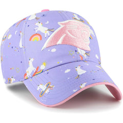 47 brand Carolina Panthers '47 Girls Preschool Unicorn Clean Up Adjustable Hat Lavender