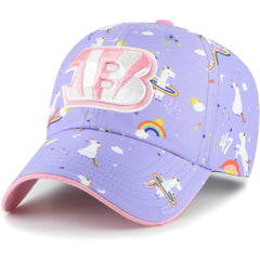 47 brand Cincinnati Bengals '47 Girls Preschool Unicorn Clean Up Adjustable Hat Lavender