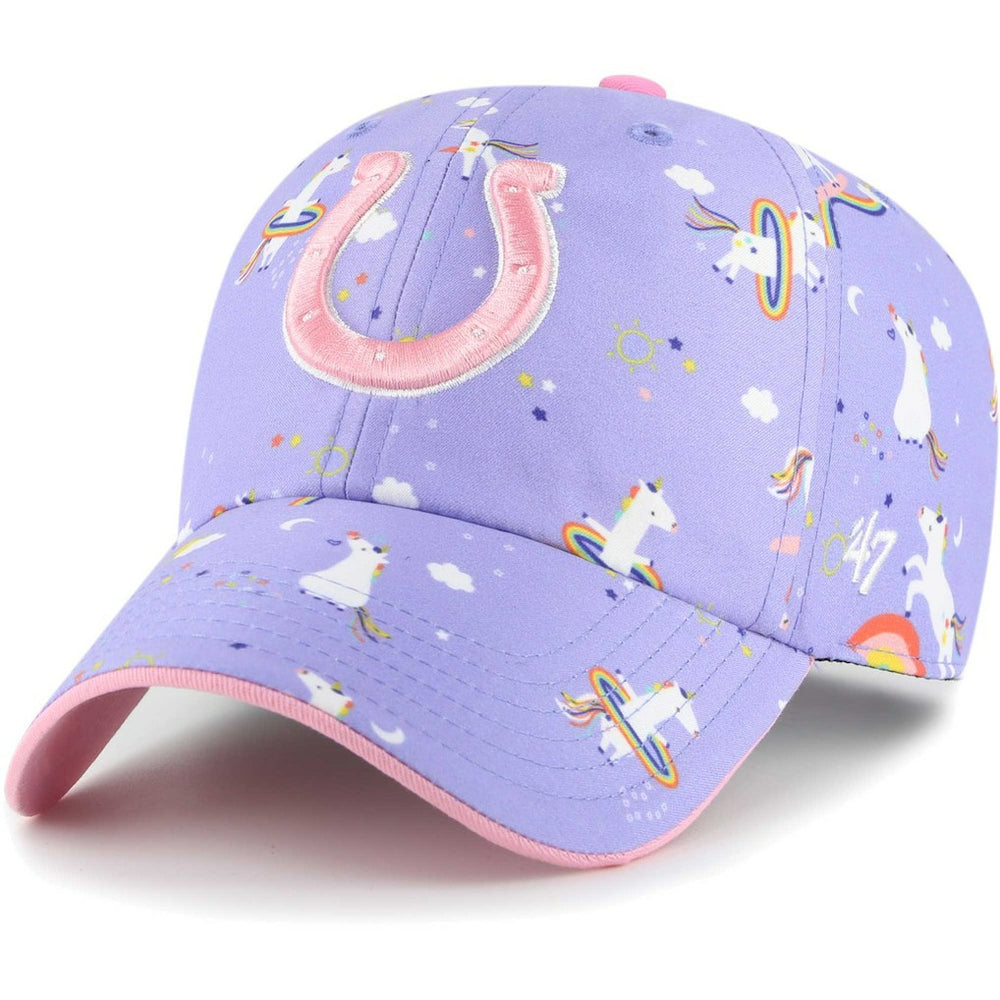 47 brand Indianapolis Colts '47 Girls Preschool Unicorn Clean Up Adjustable Hat Lavender