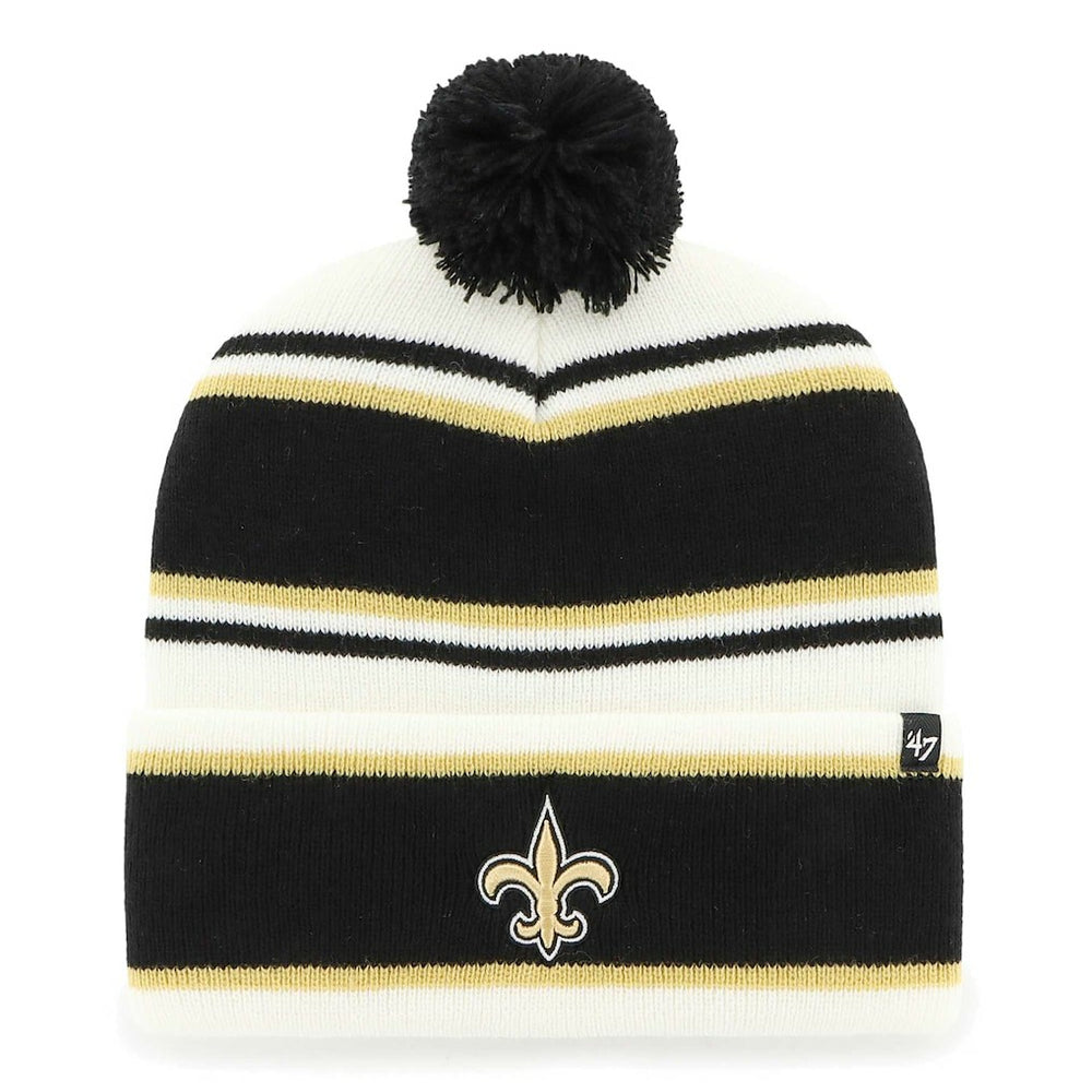 47 brand New Orleans Saints '47 Youth Stripling Cuffed Knit Hat with Pom White
