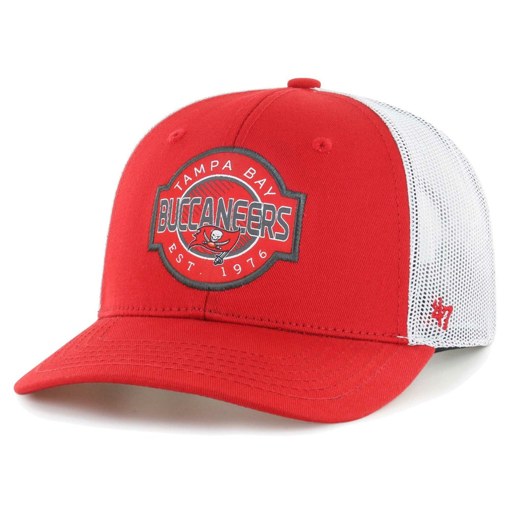 47 brand Tampa Bay Buccaneers '47 Youth Scramble Adjustable Trucker Hat Red/White