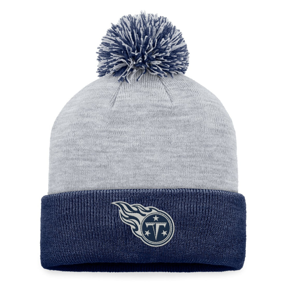 Fanatics Tennessee Titans Women's Cuffed Knit Hat with Pom Gray