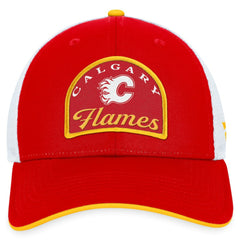 Calgary Flames Fanatics Fundamental Adjustable Hat - Red/White - NHL 200010108