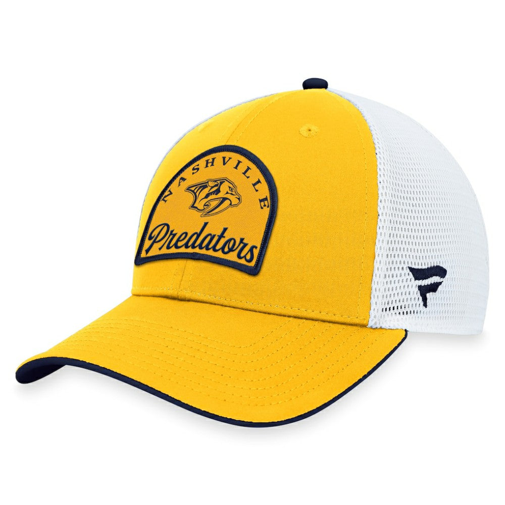 Nashville Predators Fanatics Fundamental Adjustable Hat - Gold/White - NHL 200010120