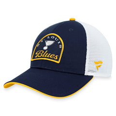 St. Louis Blues Fanatics Fundamental Adjustable Hat - Navy/White - NHL 200010129