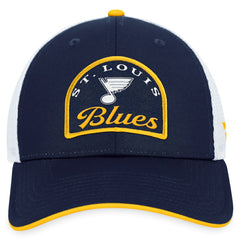St. Louis Blues Fanatics Fundamental Adjustable Hat - Navy/White - NHL 200010129