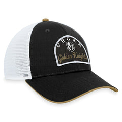 Vegas Golden Knights Fanatics Fundamental Adjustable Hat - Black/White - NHL 200010133
