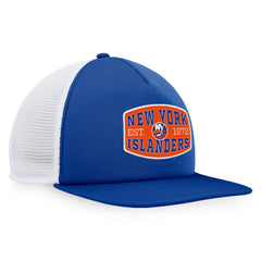 New York Islanders Fanatics Foam Front Patch Trucker Snapback Hat - Royal/White - NHL 200010206